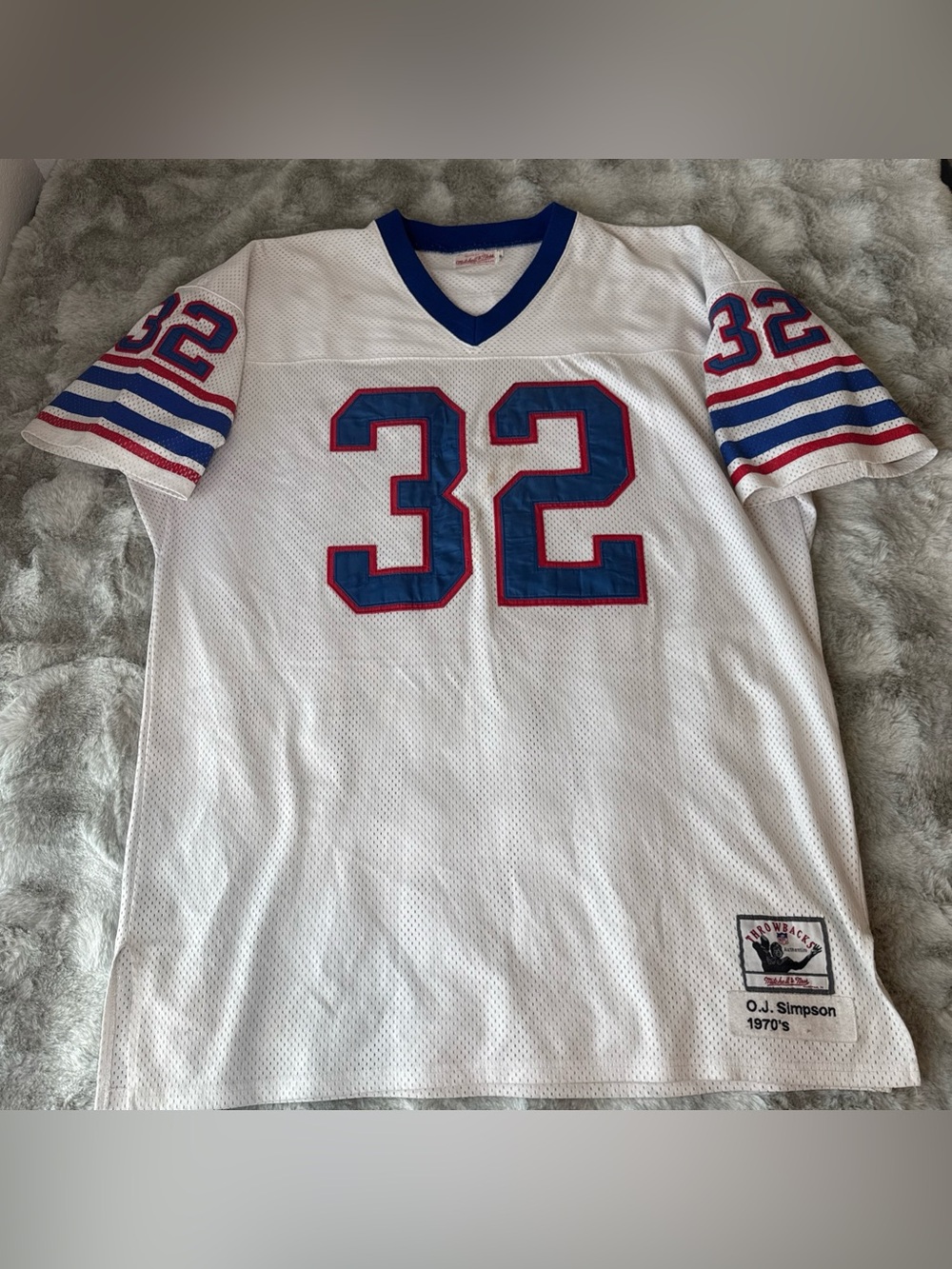 Mitchell & Ness O.J. Simpson Buffalo Authentic Throwback Jersey Size 56 3X-0597